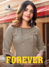 LADIES FLAVOUR FOREVER Latest Designer Festive Wear Fancy Rayon Weaving Pattern With Hand work Heavy Kurtis Collection 